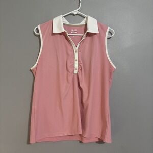 IZOD Women Pink Cool Fx Performx Golf Tank Sleeveless Active Shirt Women Large